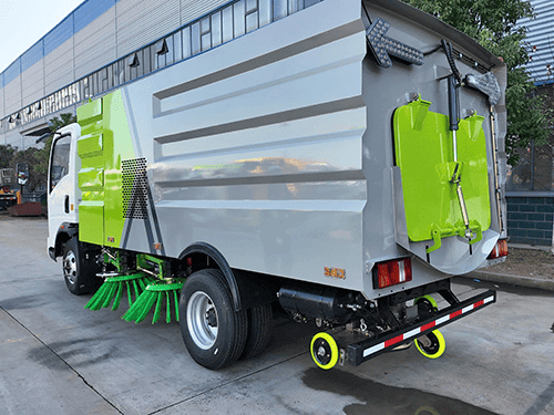 ROAD SWEEPER TRUCK WITH DUST BIN AND WATER TANK-3