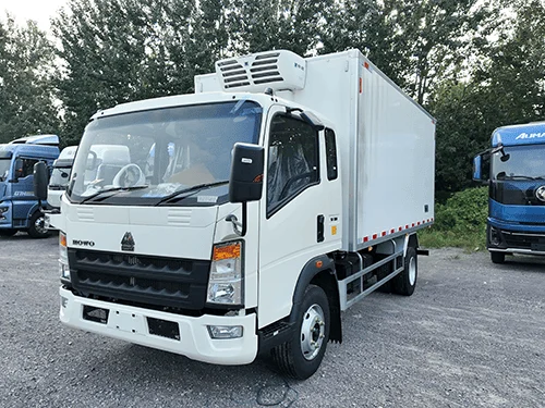 شاحنة ثلاجة SINOTRUK HOWO 4x2 خفيفة الوزن مع خطافات - 1