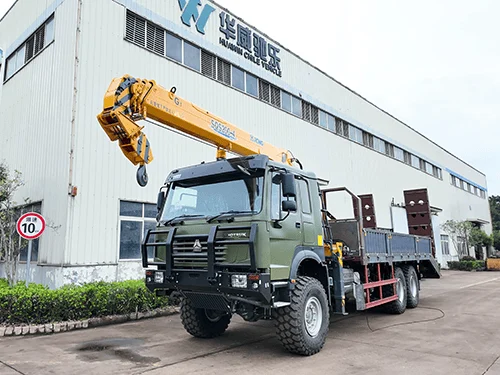 SINOTRUK HOWO 6X4 Camión Grúa con Grúa Telescópica de 10T-13