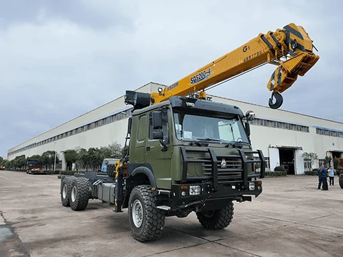 SINOTRUK HOWO 6X4 Camión Grúa con Grúa Telescópica de 10T-3