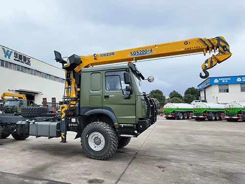 SINOTRUK HOWO 6X4 Camión Grúa con Grúa Telescópica de 10T-4